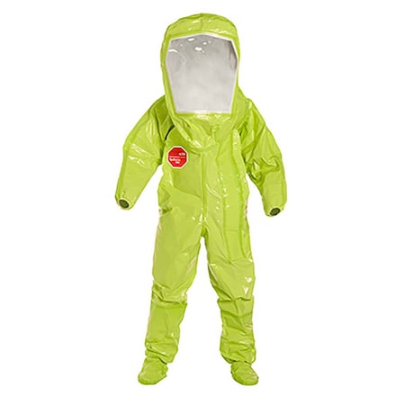 Dupont Tychem 10000, Encapsulated Level B, Front Entry, Expanded Back Pvc Faceshield TK527TLYXL000100